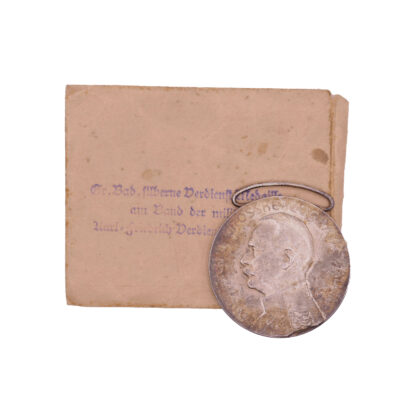 Baden Silberne Verdienstmedaille 1916/1918 mit Tüte