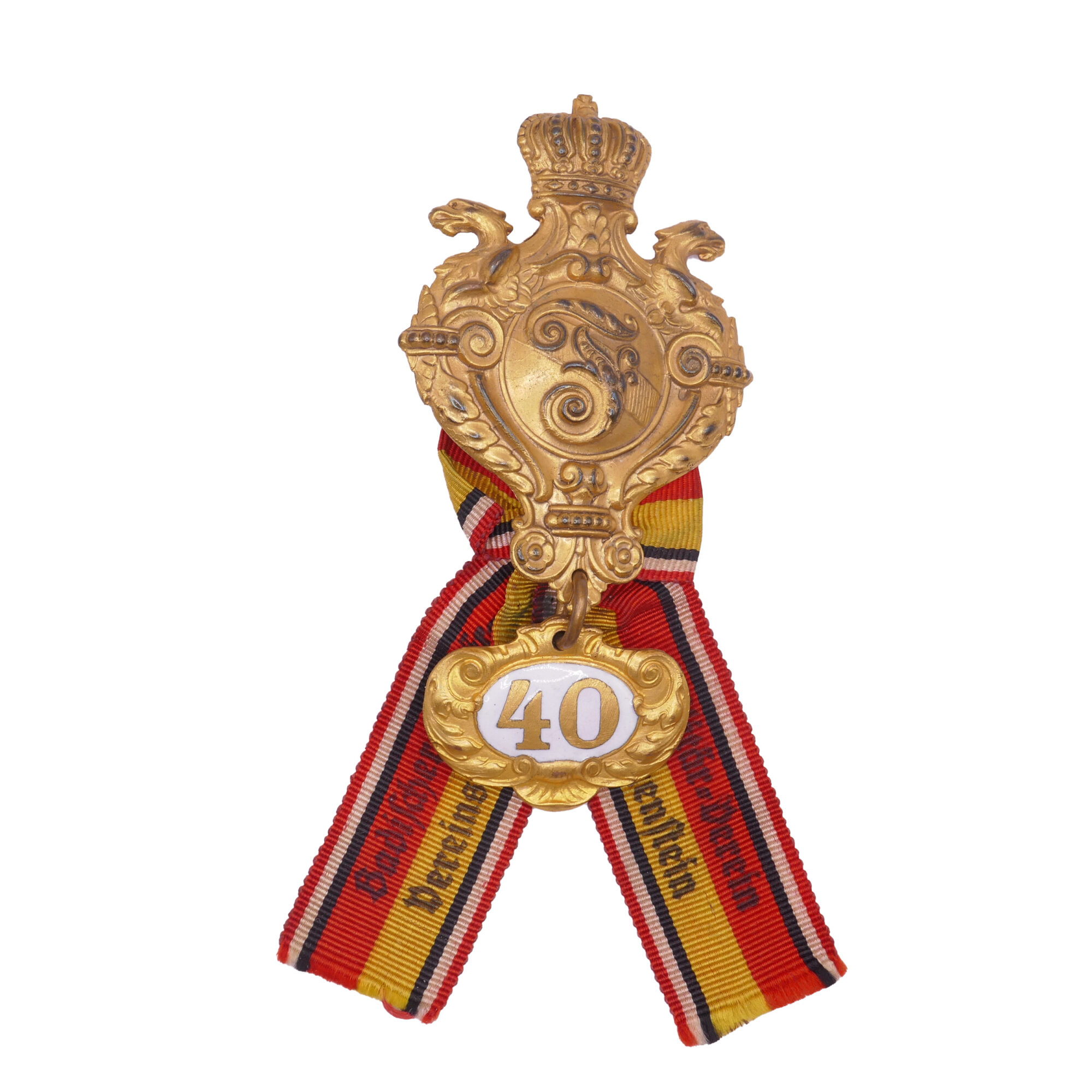 20260219-185535671 Abzeichen des Badischen Militär Vereins- Verband für 40 Jahre