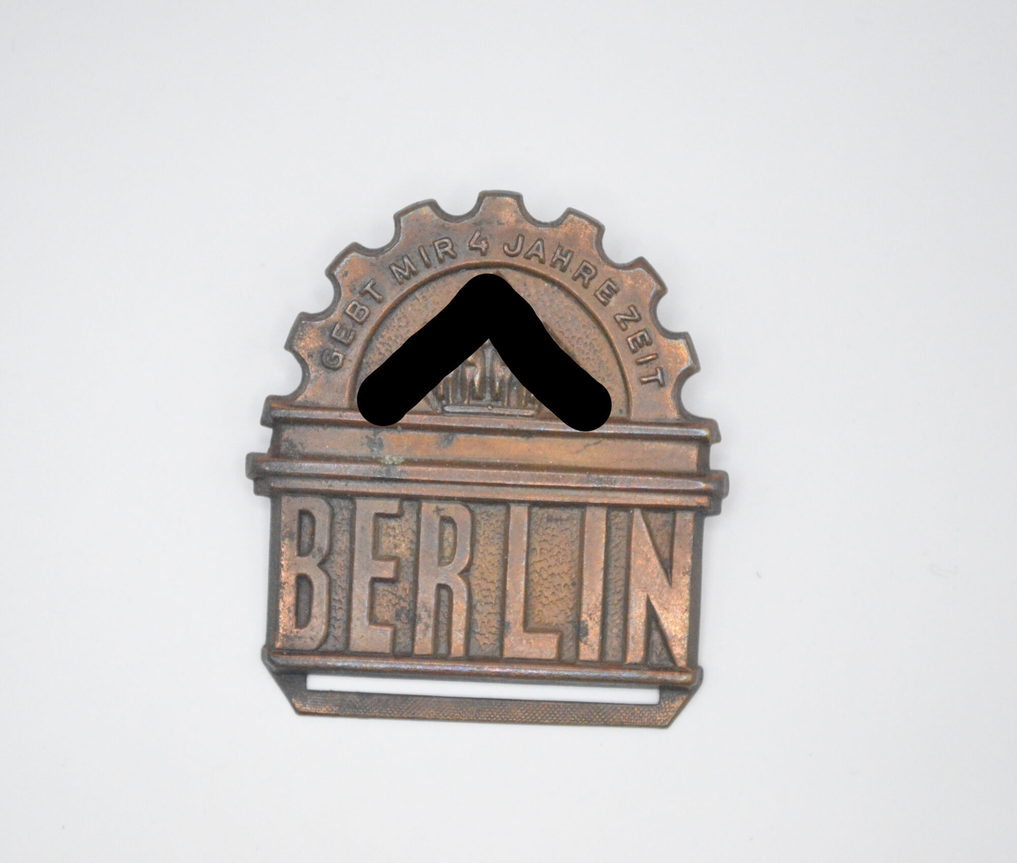 Abzeichen Berlin gebt mir 4 Jahre Zeit