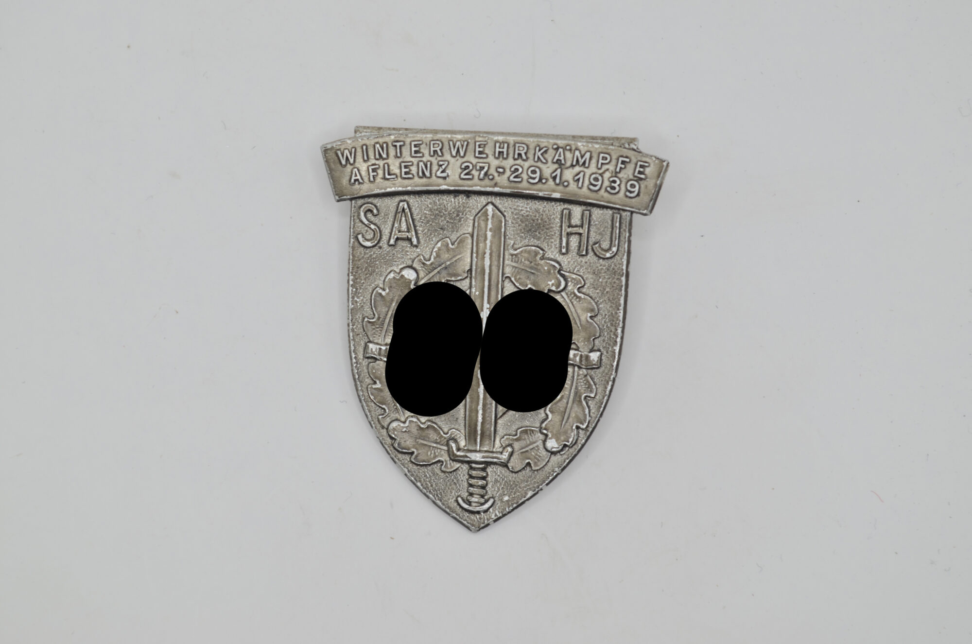 Abzeichen SA HJ Winterwehrkämpfen in Aflenz vom 27.-29. Januar 1939