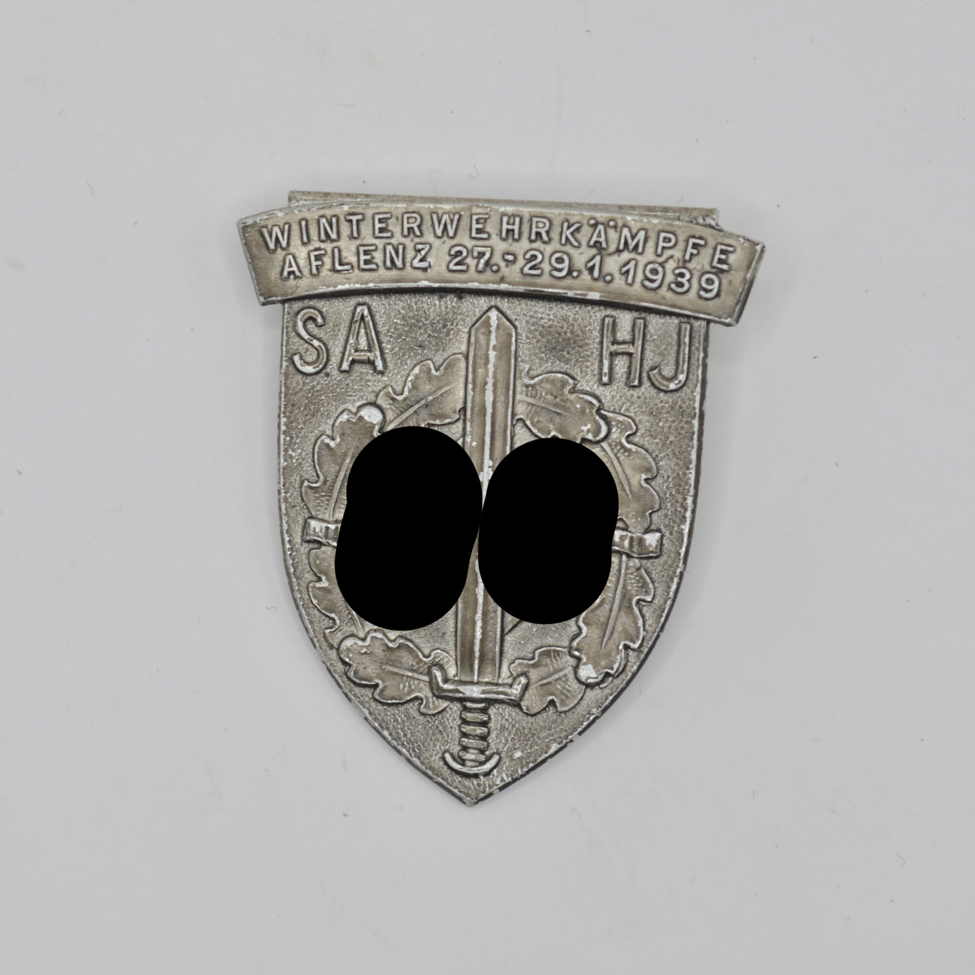 Abzeichen SA HJ Winterwehrkämpfen in Aflenz vom 27.-29. Januar 1939