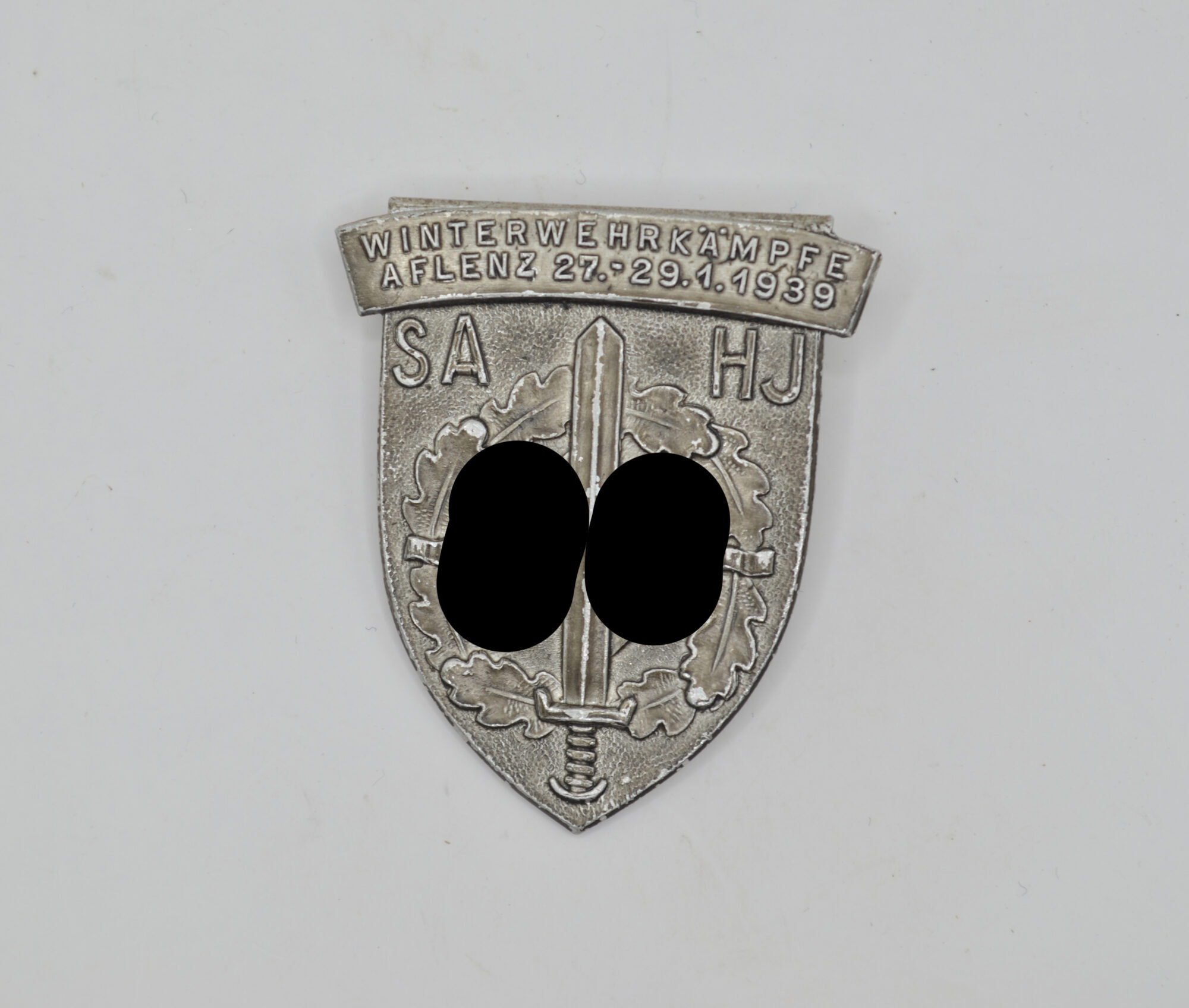 Abzeichen SA HJ Winterwehrkämpfen in Aflenz vom 27.-29. Januar 1939