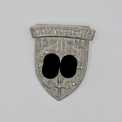 Abzeichen SA HJ Winterwehrkämpfen in Aflenz vom 27.-29. Januar 1939