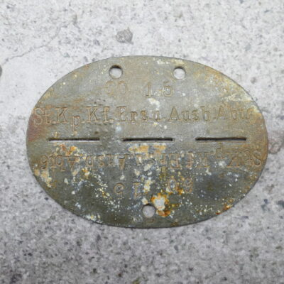 Erkennungsmarke "St.Kp.Kf.Ers.u.Ausb.Abt.6"