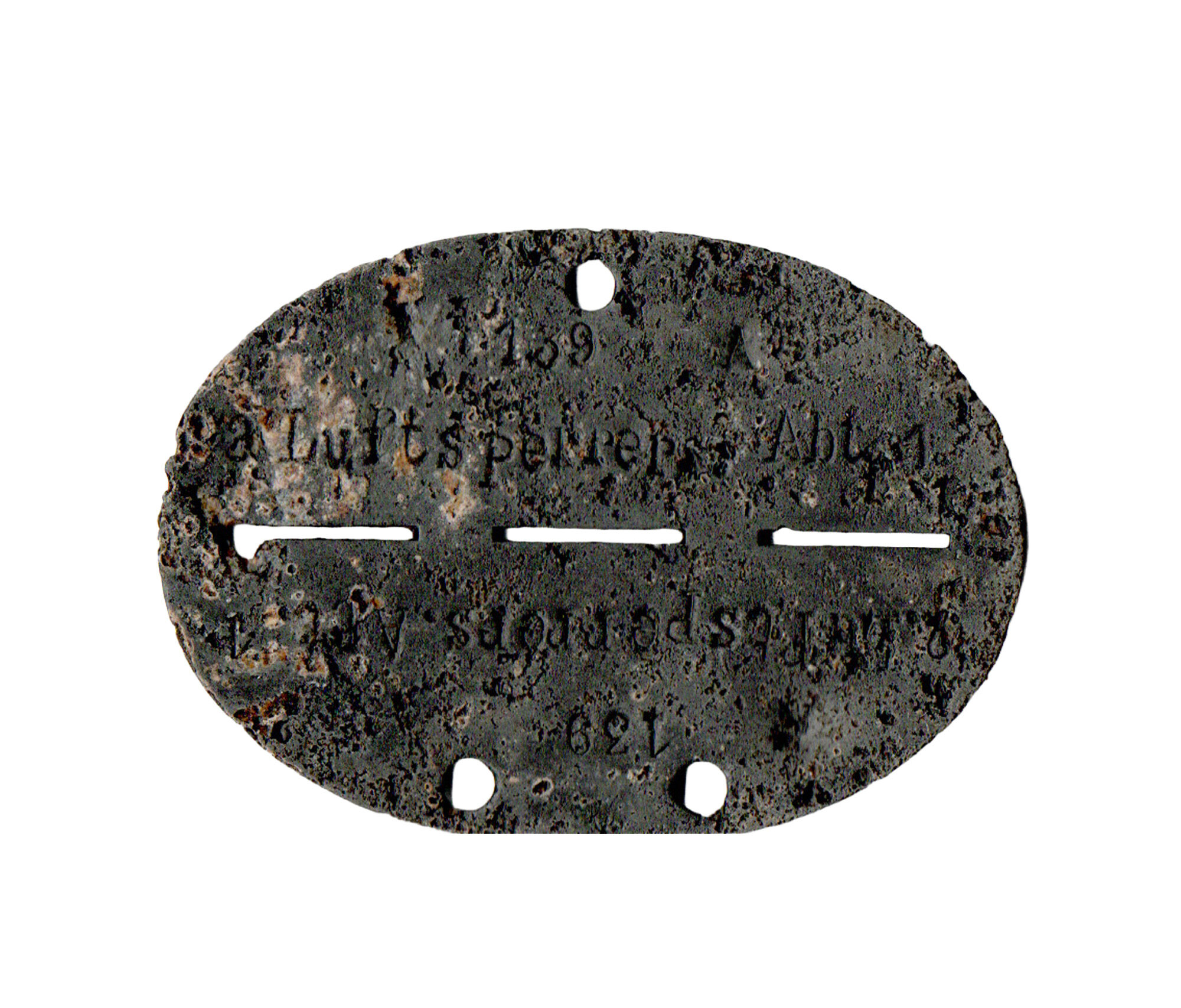 Erkennungsmarke Luftspeerers.Abt.1