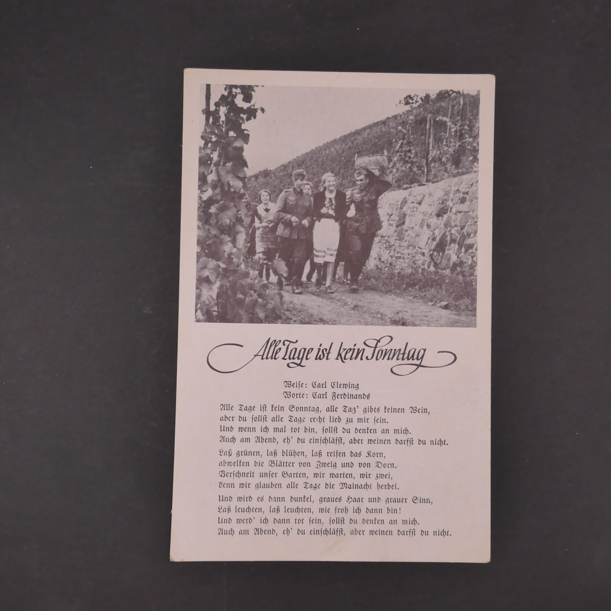 Postkarte "Alle Tage ist kein Sonntag"