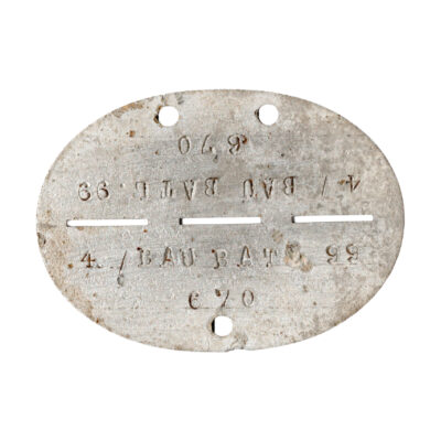 Erkennungsmarke 4./Bau.Btl.99