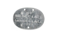 Erkennungsmarke FAHR.ERS.U.A.ABT 2