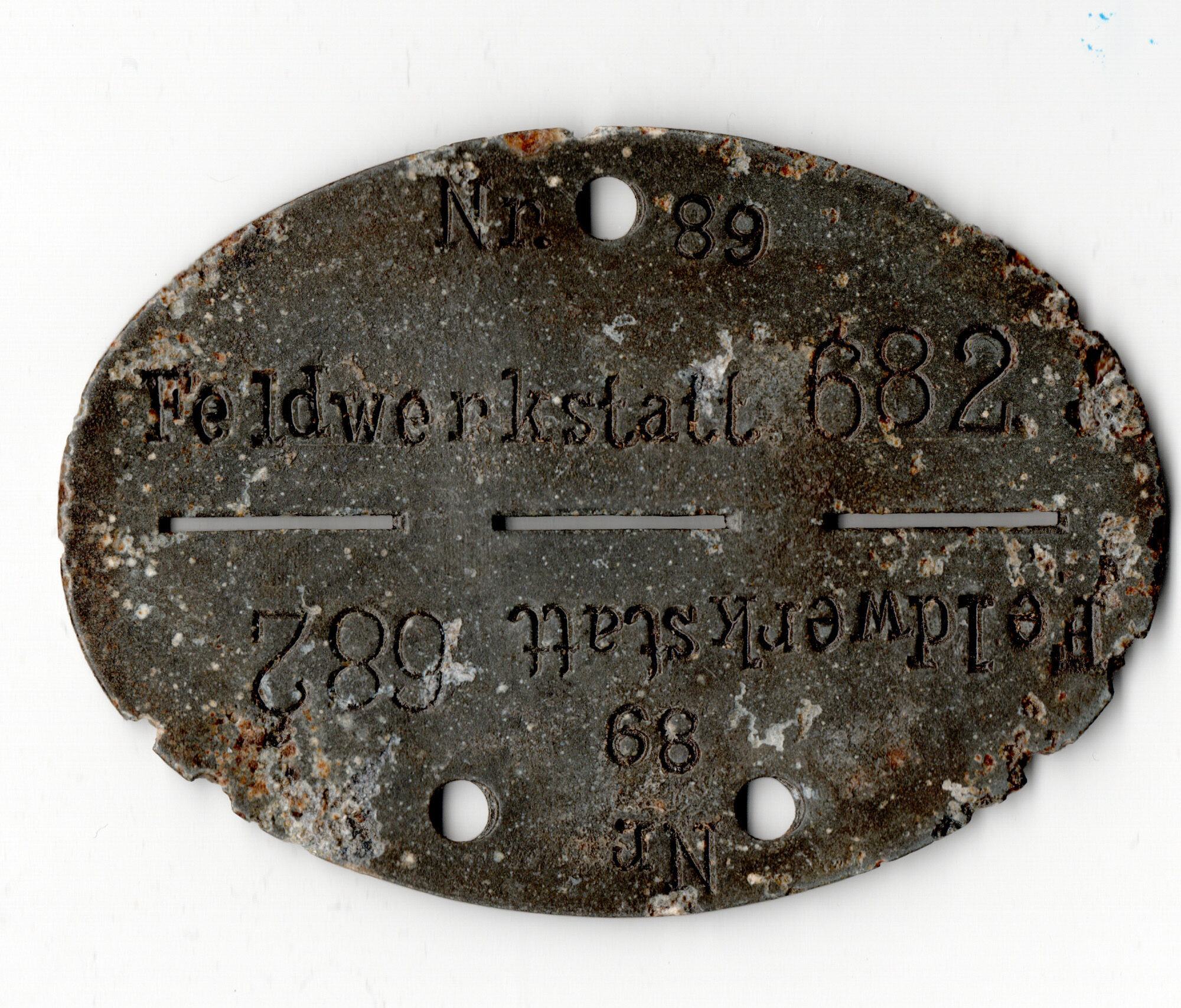 Erkennungsmarke Feldwerkstatt 682