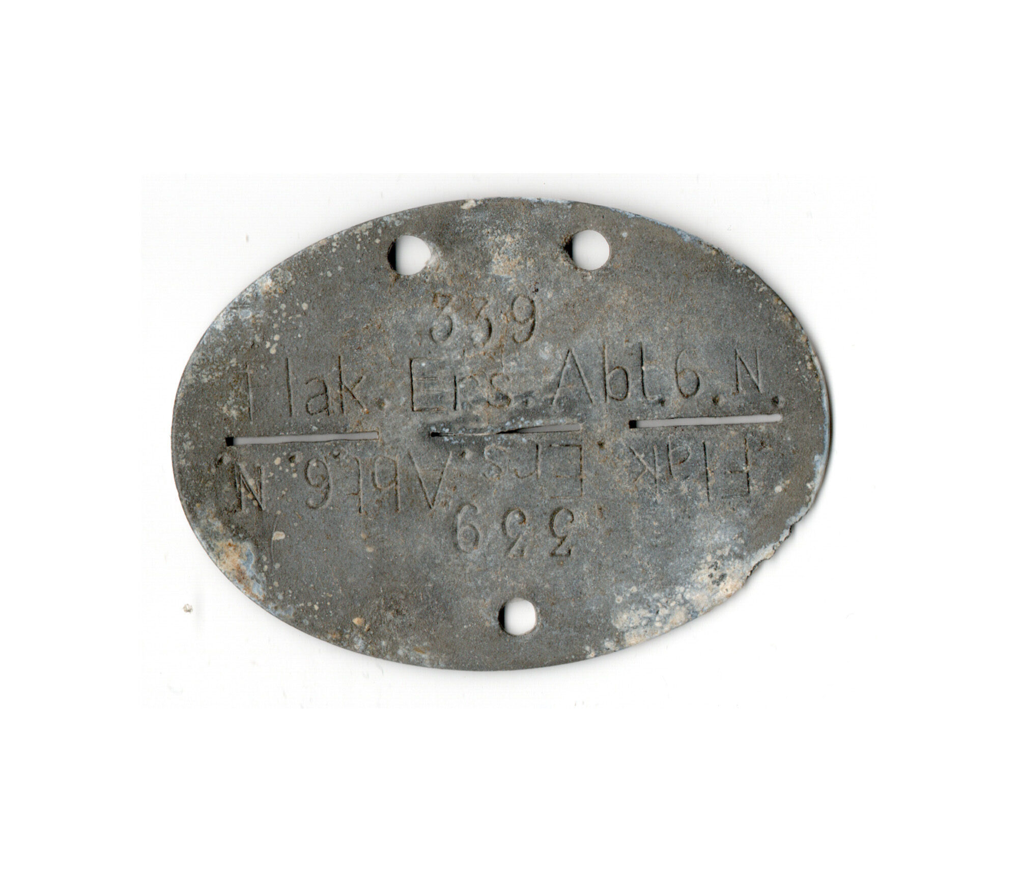 Erkennungsmarke Flak.Ers.Abt. 6 N