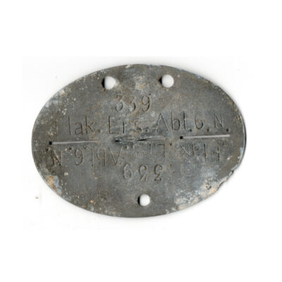 Erkennungsmarke Flak.Ers.Abt. 6 N