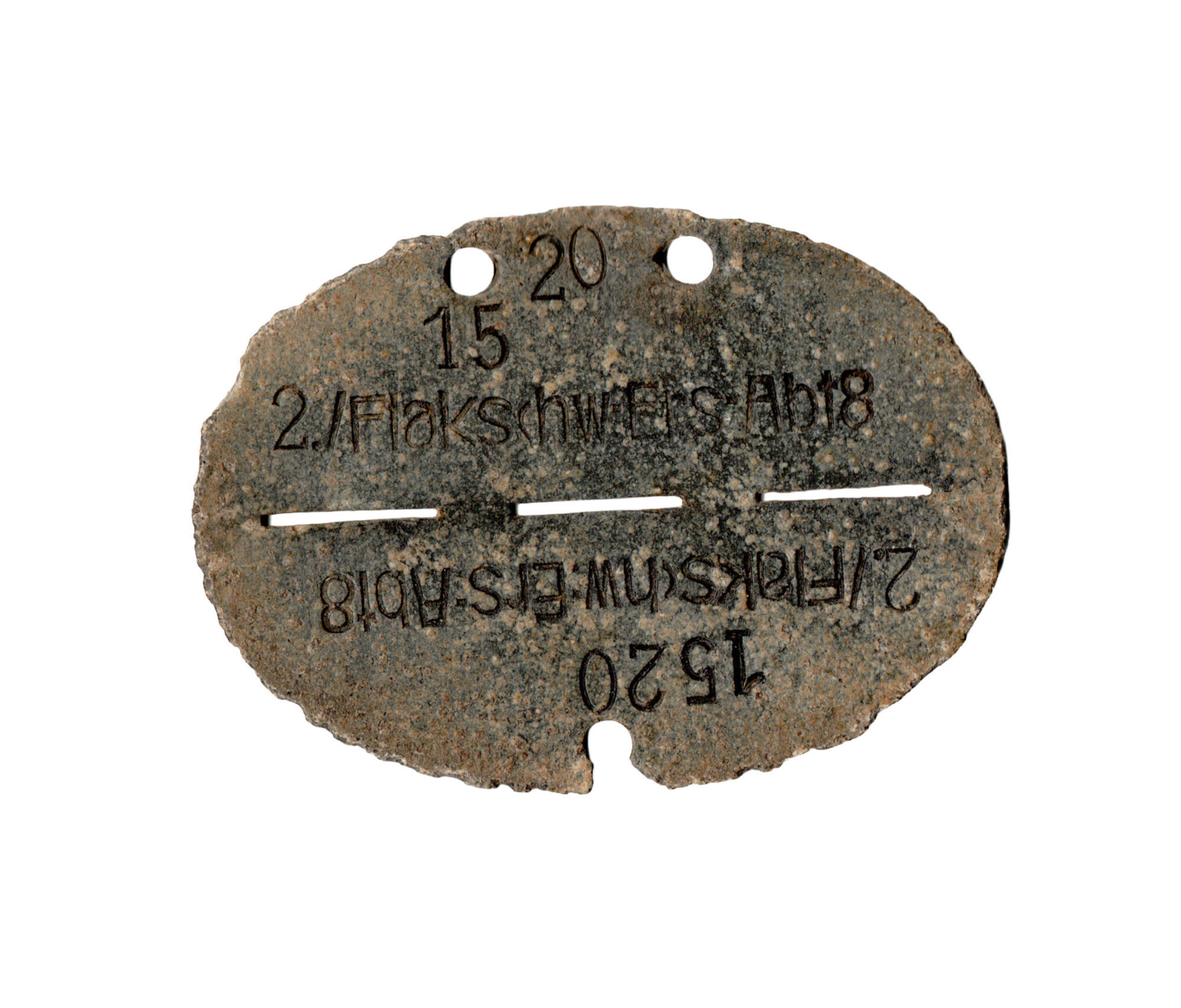 Erkennungsmarke 2./Flakschw:Ers-Abt8