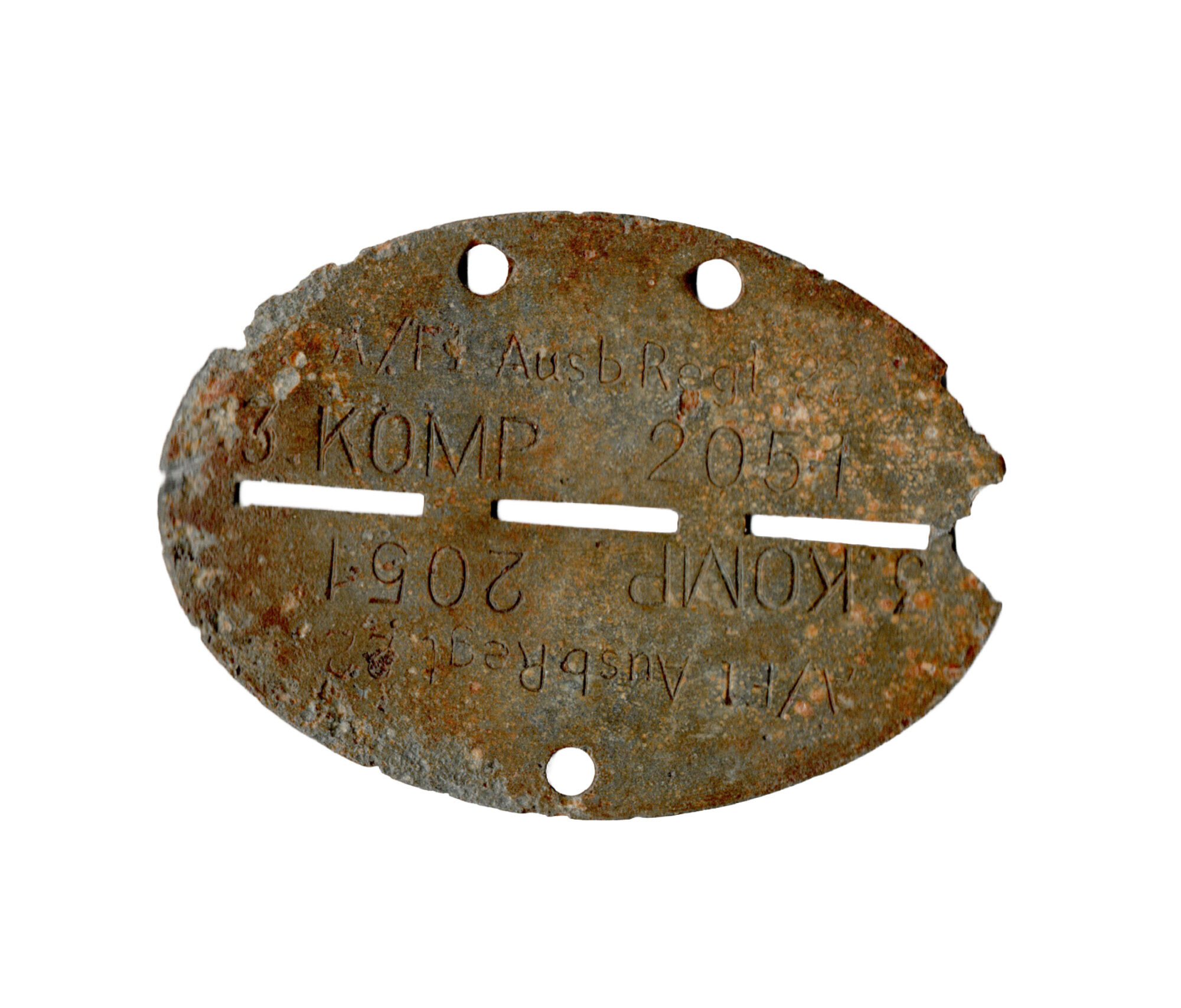 Erkennungsmarke A/FL.Ausb.Regt 22 3 Kompanie