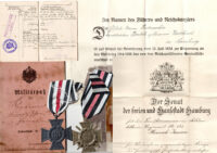 Nachlass Hamburg Hanseatenkreuz Träger 1.Weltkrieg