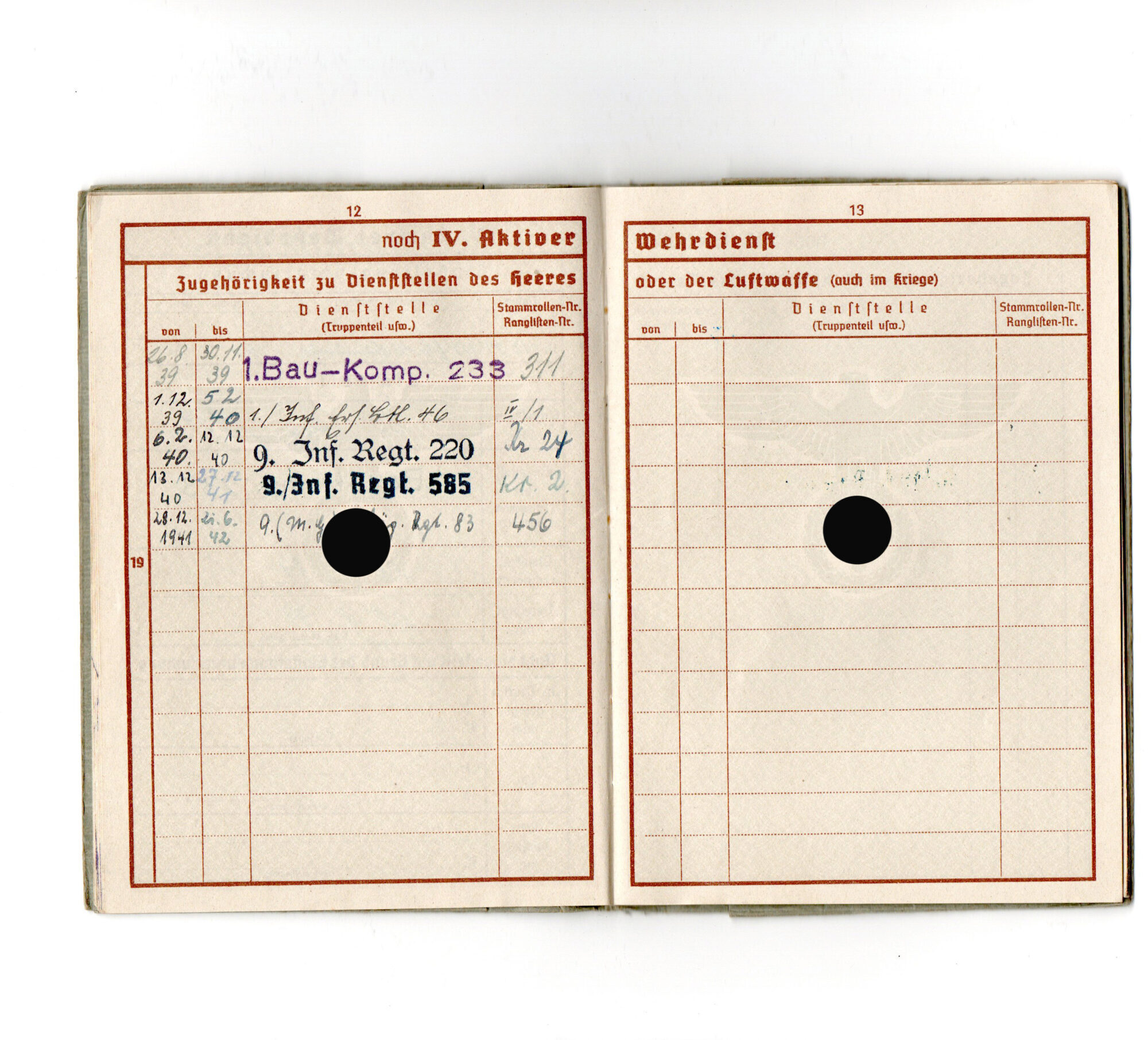 Wehrpass Herford, VWA Schwarz, Tod Sevastopol