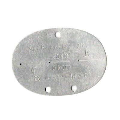 Erkennungsmarke 3./Pi.Ers.Btl.23 Deutsches Reichsheer