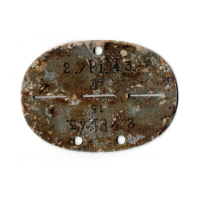Erkennungsmarke 2./Pi.43 Deutsches Reichsheer