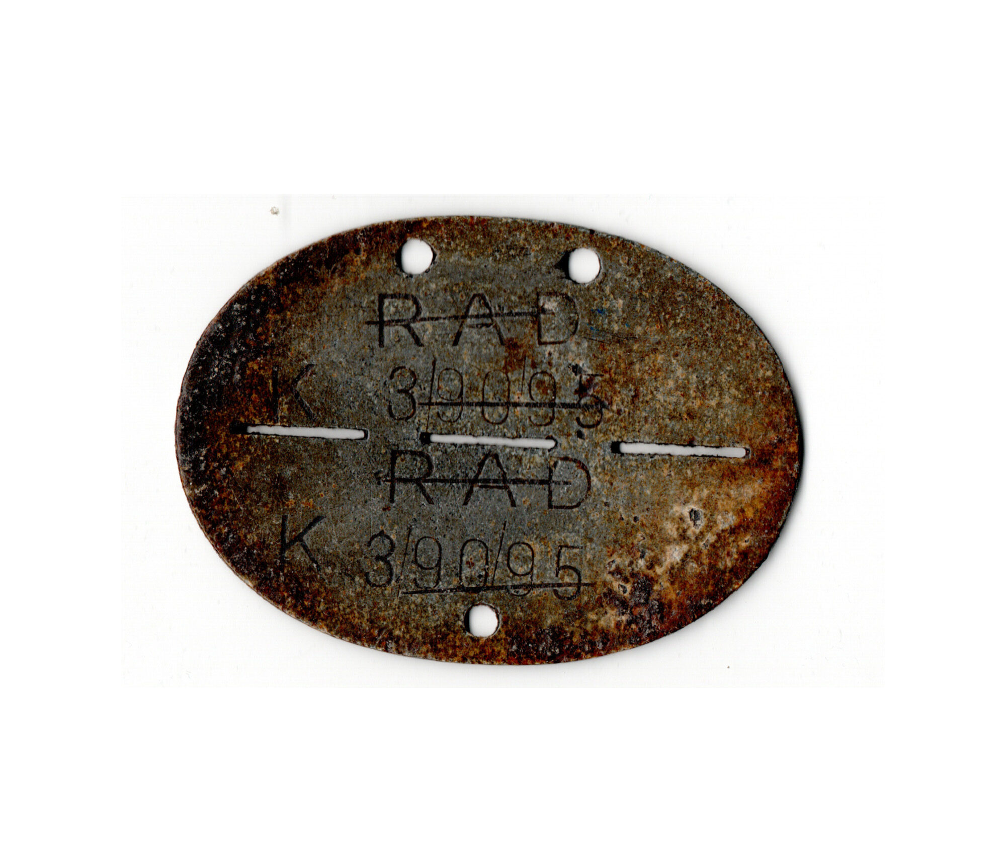 Erkennungsmarke RAD K 3/90/95